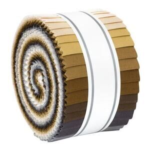 Neutrals Palette Junior Jelly Roll by Kona Cotton Solids for Robert Kaufman